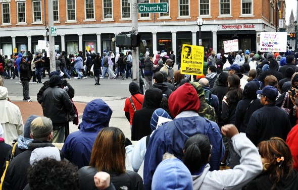 A Trayvon Martin rally in New Haven (photo: cjzurcher)